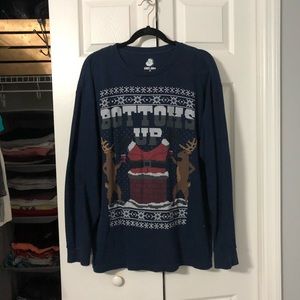 lot of 2 oversized christmas sweaters
